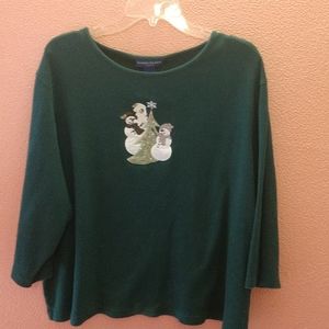 LAST CALL Christmas Snowmen Womens 3x Cropped Top